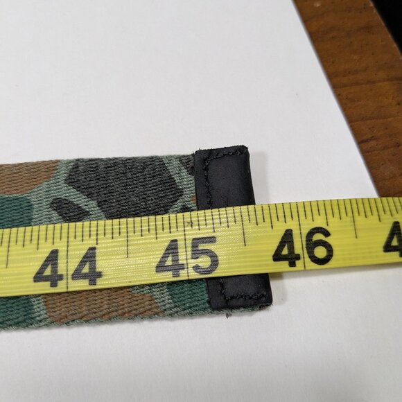 The Hundreds Camo Fabric Belt Silver Hardware Green Black Brown Utility Modern - Picture 9 of 9